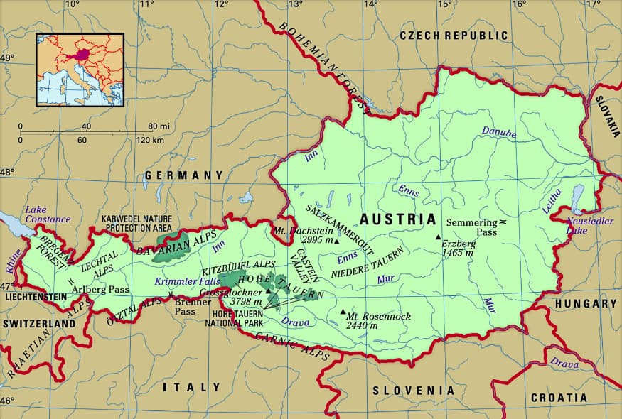 Austria map